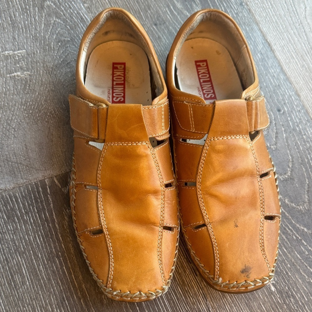 PIKOLINOS Men's Brown Leather Sandals M9 EU42